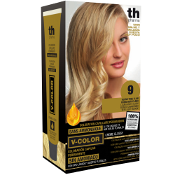 Tinte para el cabello V- Color no.9 (rubio muy claro) - kit de casa+champú y mascarilla gratis
