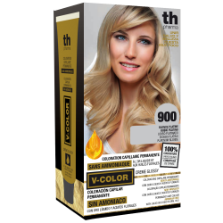 Tinte para el cabello no.900 (rubio platino superaclarente) - kit de casa+champú y mascarilla gratis